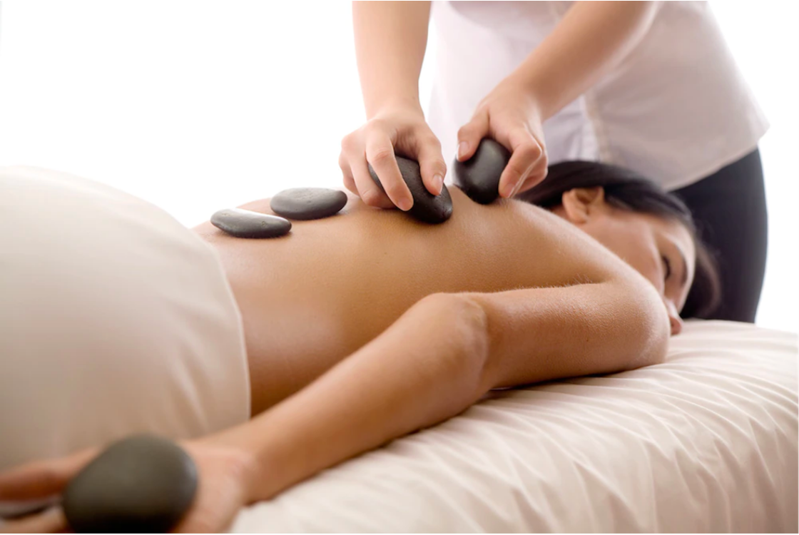 Massage pierres chaudes
